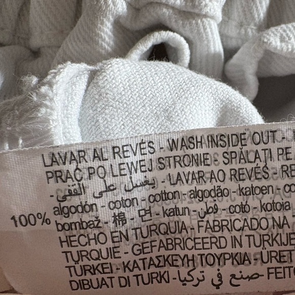 Zara Highrise Paper Bag Ruched White Pants Gold Hardware Size 6 Ankle Length - Picture 12 of 12